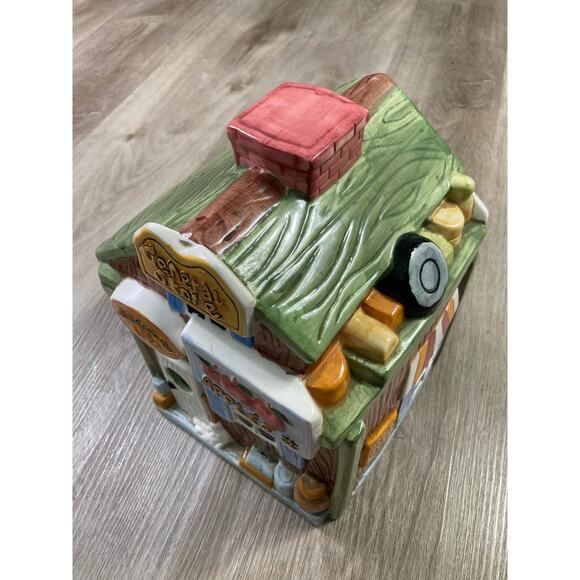 Vintage‎ General Store Ceramic Cookie Jar Stamped CKPO Spring Holiday - Picture 4 of 14